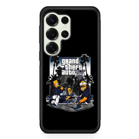 Grand Theft Auto Simpson Samsung Galaxy S25 Ultra Case | Durable Rubber Case for Samsung Galaxy S25 Ultra