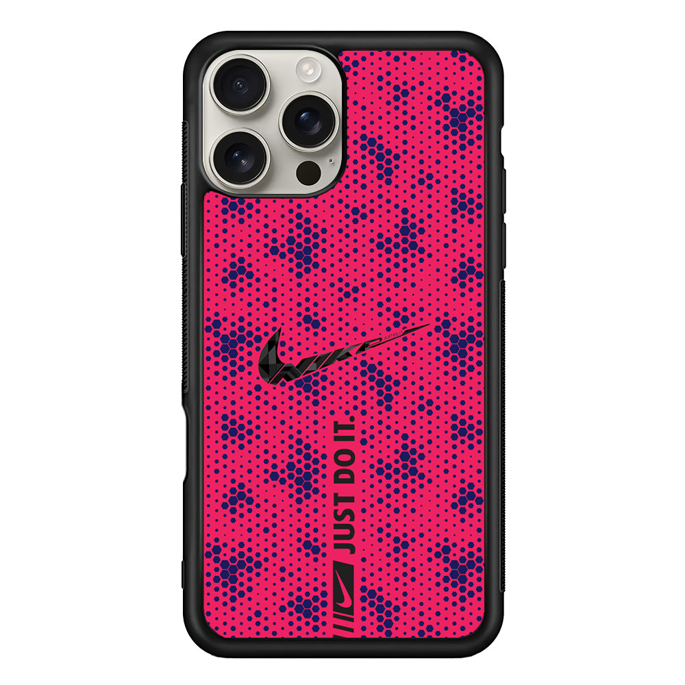Nike Blue Honeycomb iPhone 16 Pro Max Case | Durable Everyday Protective Cover