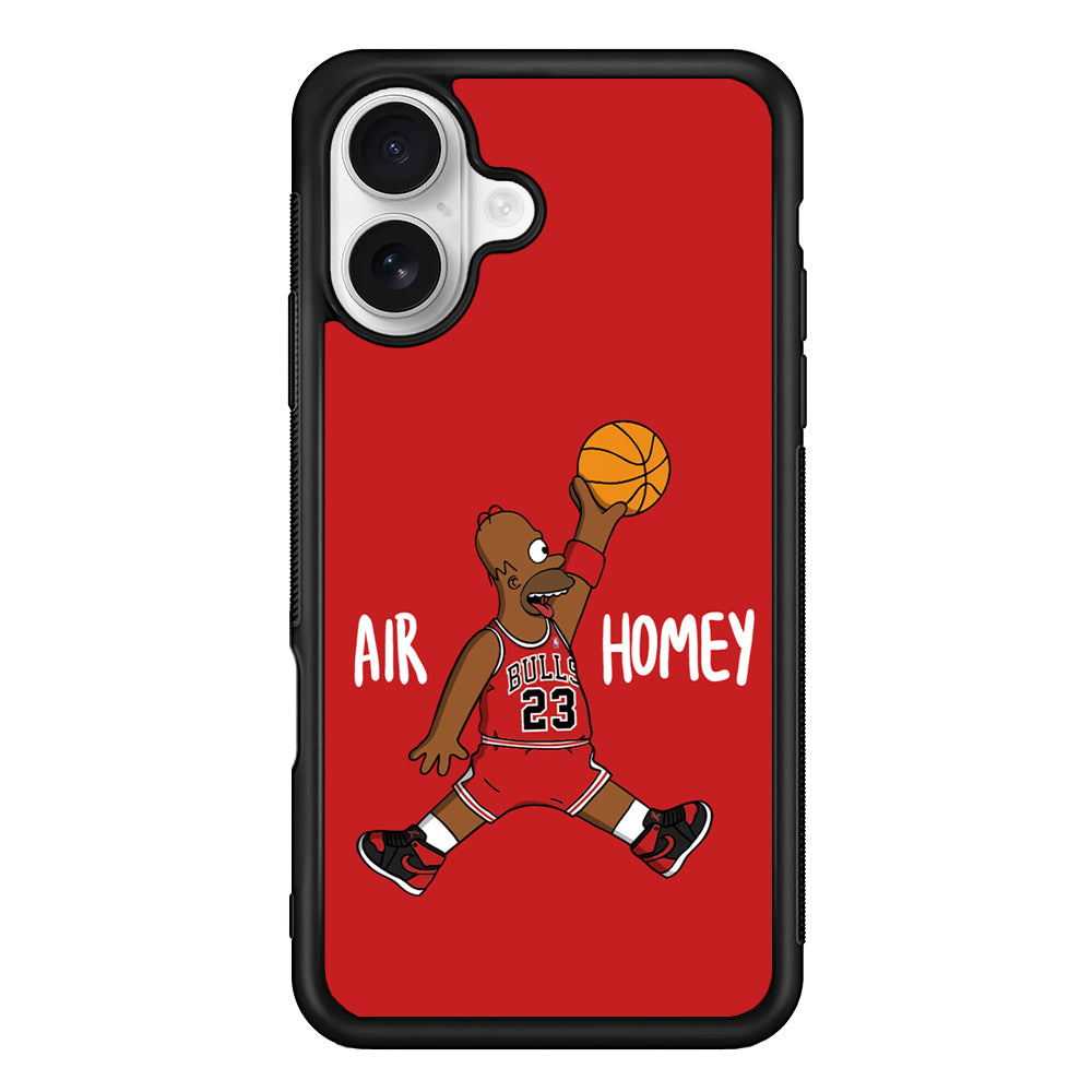 Simpson Air Homey Chicago Bulls iPhone 16 Plus Case | Durable Protective Rubber Cover