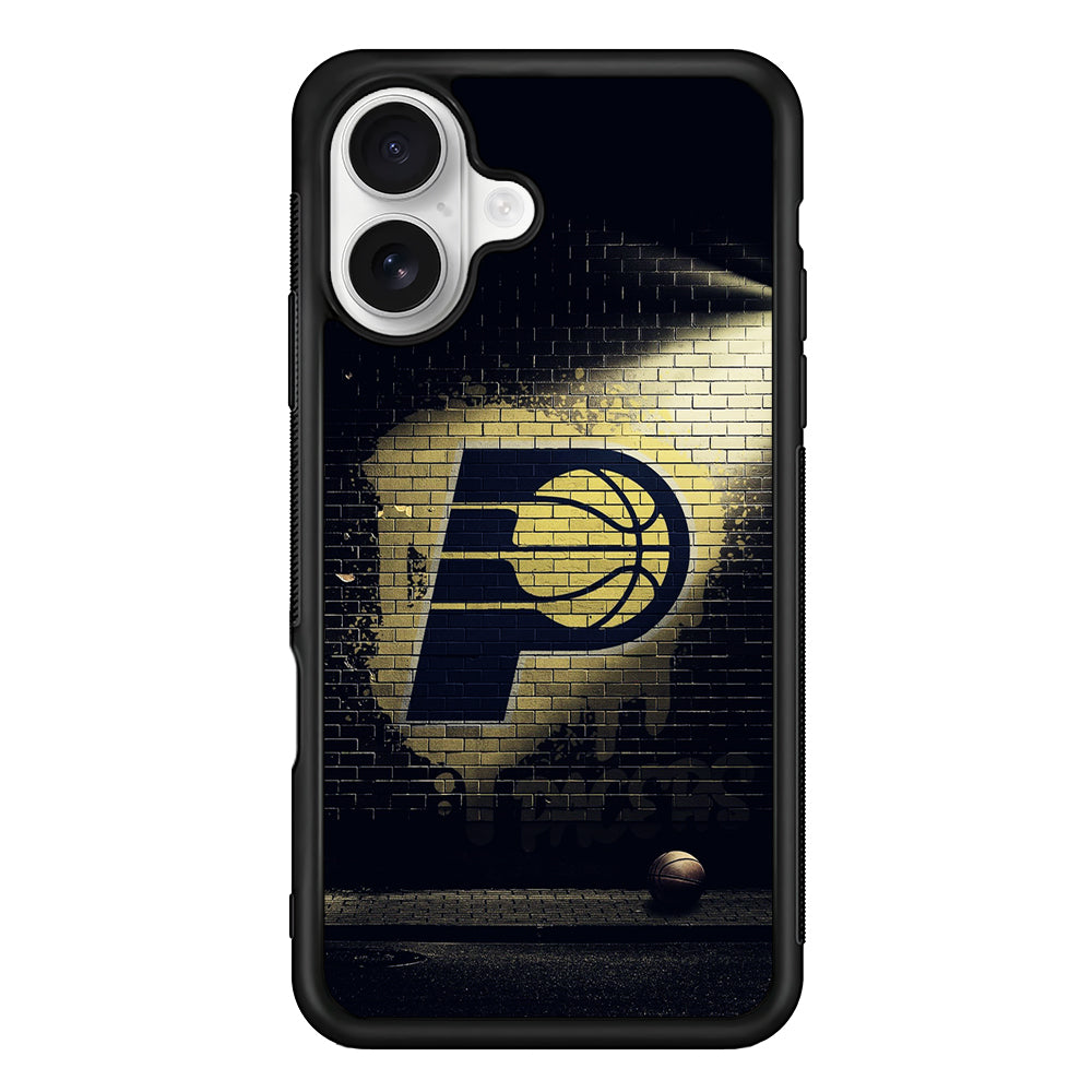 Indiana Pacers Wall iPhone 16 Plus Case | Durable Protective Rubber Cover