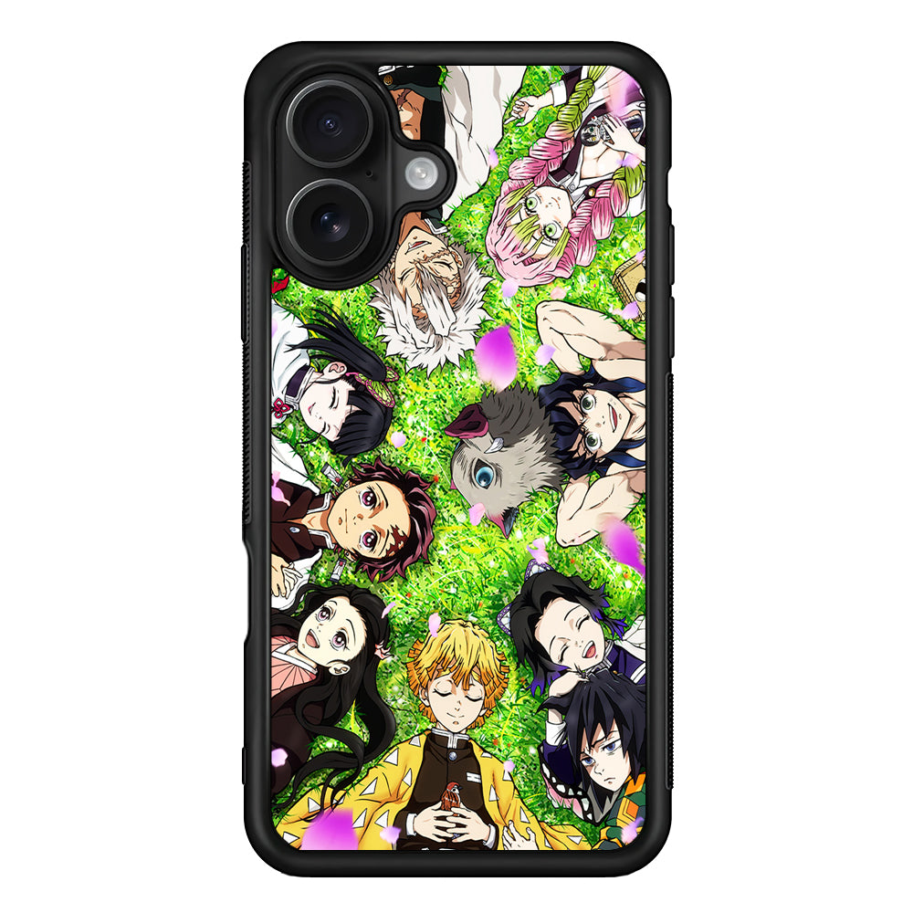 Demon Slayer All Characters iPhone 16 Case - Oxvistore