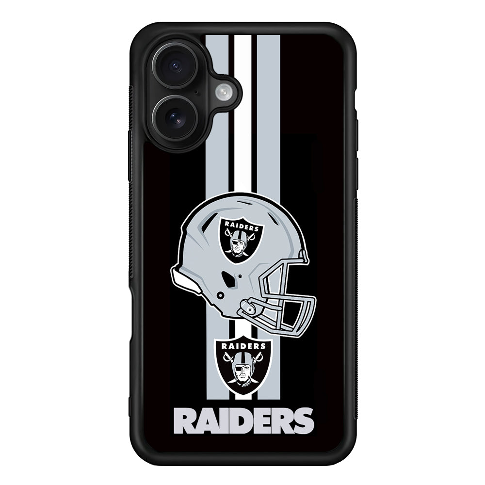 Las Vegas Raiders Helmet iPhone 16 Case - Oxvistore