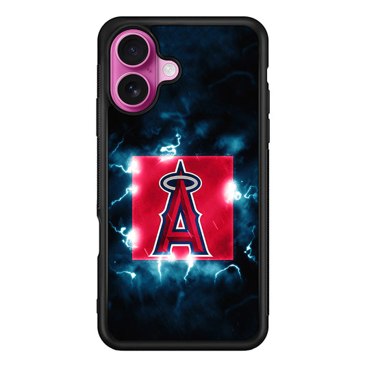 Los Angeles Angels Abstract iPhone 17 Case | Slim Protective Rubber Phone Cover