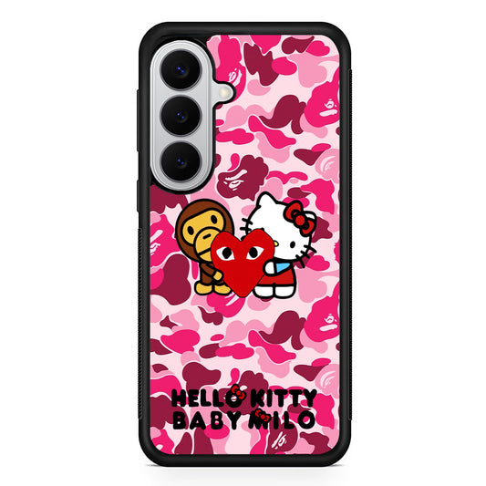Bape Baby Milo X Hello Kitty Samsung Galaxy S26 Case | Slim Rubber Case for Samsung Galaxy S26