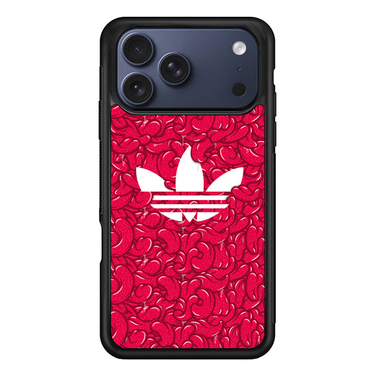 Adidas Red Tongue iPhone 17 Pro Max Case | Durable Rubber Case for iPhone 17 Pro Max
