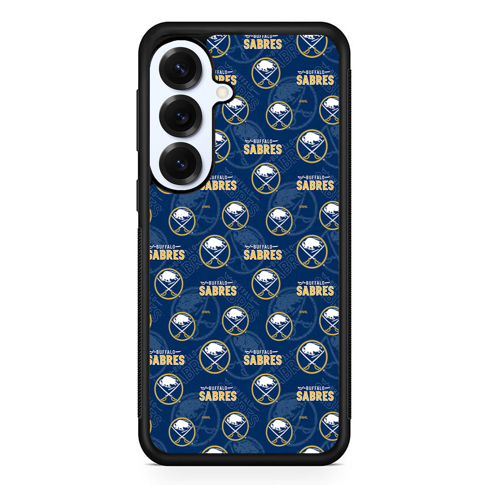 Buffalo Sabres Pattern Samsung Galaxy S25 Plus Case | Slim Rubber Cover for Samsung Galaxy S25 Plus