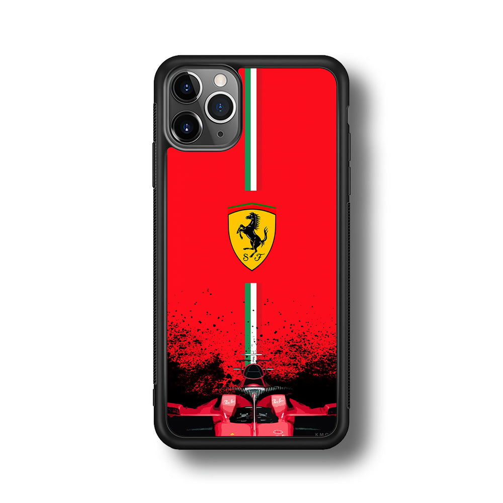 Ferrari Luxury Car Logo iPhone 11 Pro Max Case | Slim Rubber Case for iPhone 11 Pro Max