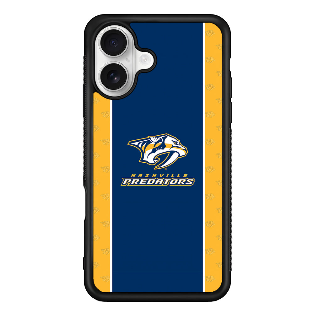 Nashville Predators Logo iPhone 16 Plus Case | Durable Protective Rubber Cover