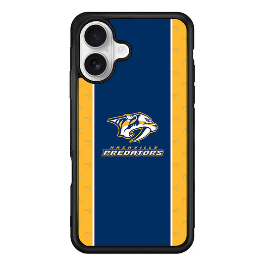 Nashville Predators Logo iPhone 16 Plus Case | Durable Protective Rubber Cover