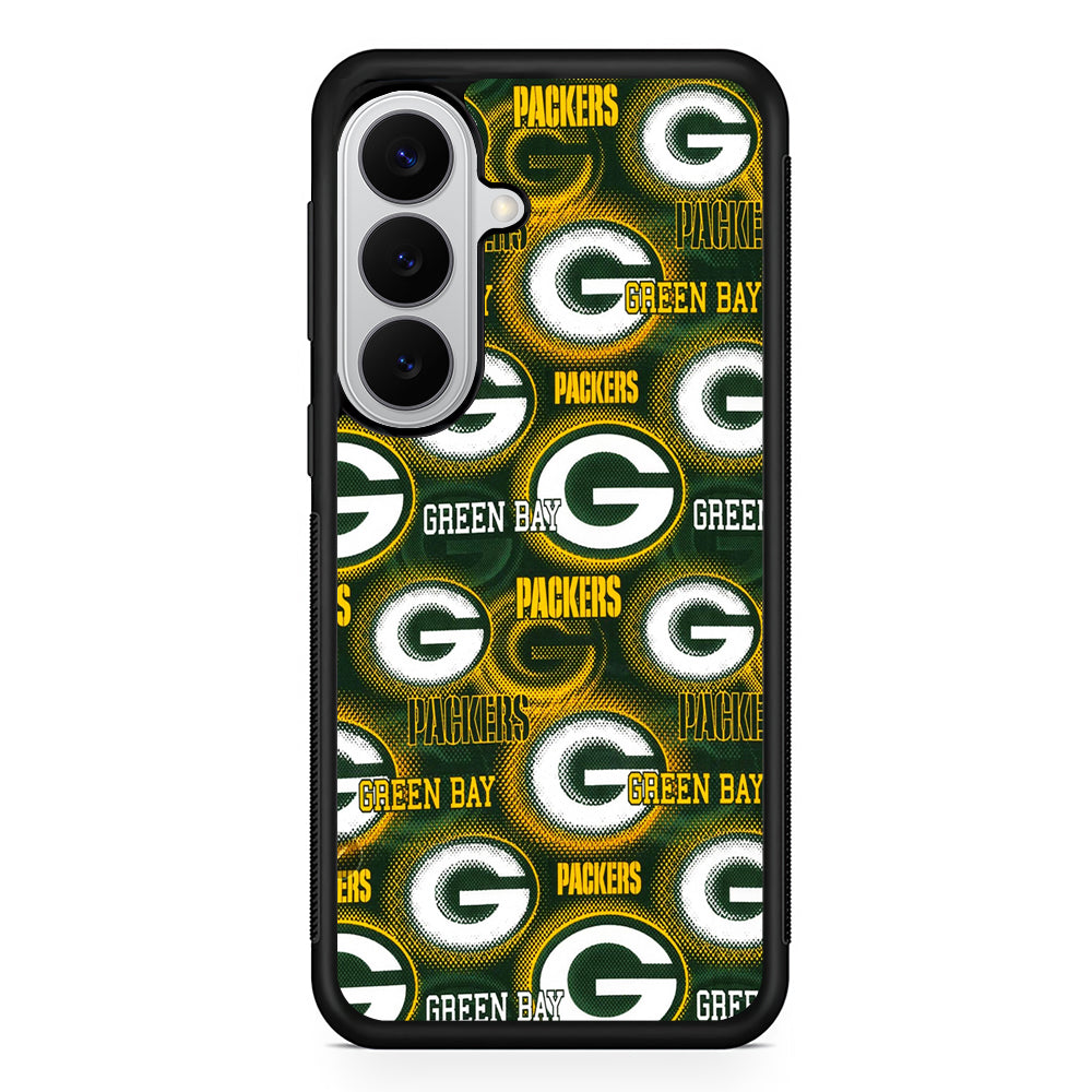 Green Bay Packers Pattern Samsung Galaxy S26 Case | Protective Rubber Cover