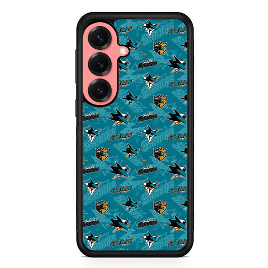 San Jose Sharks Pattern Samsung Galaxy S25 Case | Protective Case for Samsung Galaxy S25