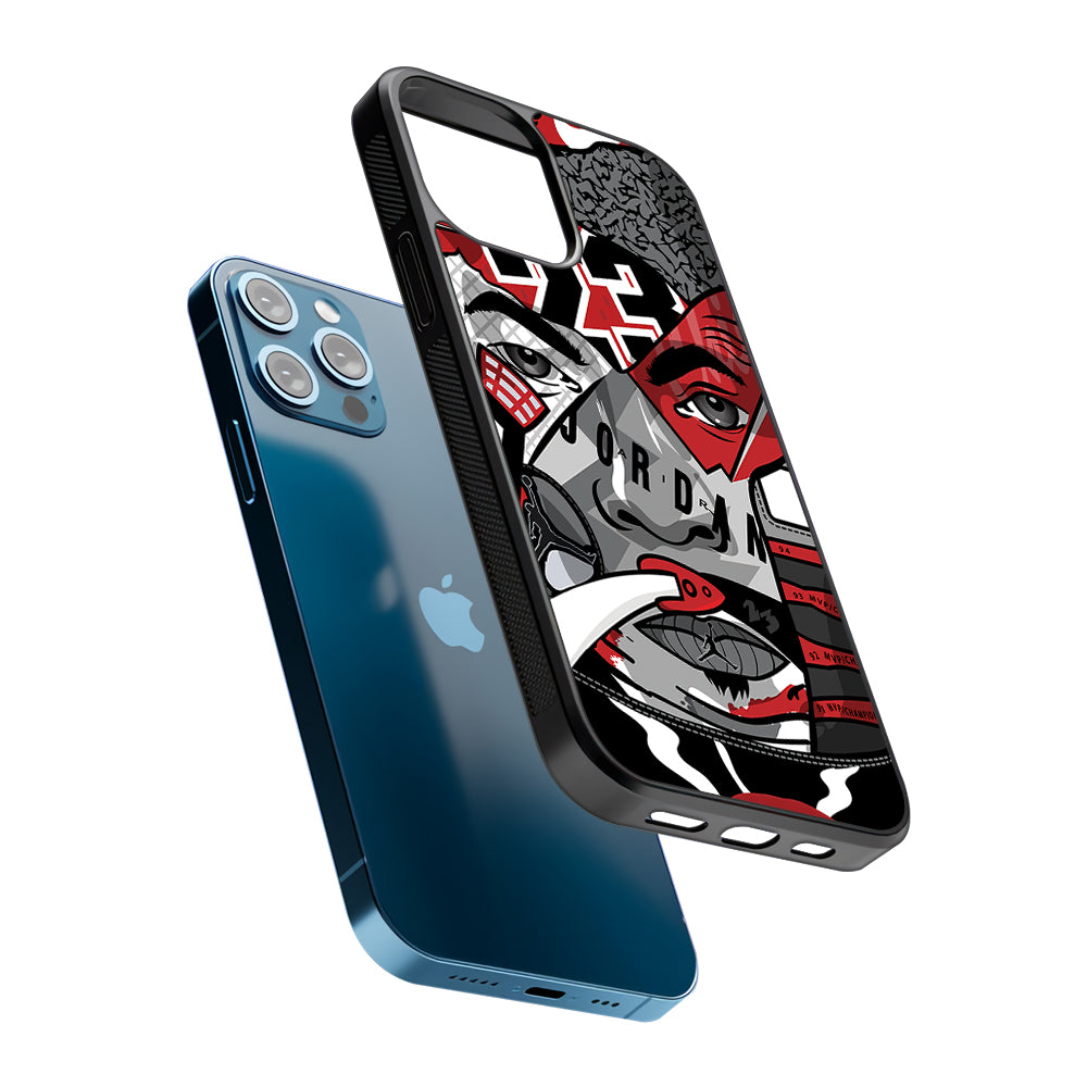 Air Jordan Warrior's Eyes 2D Rubber Phone Case | Slim Protective Phone Case