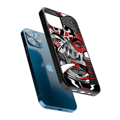 Air Jordan Warrior's Eyes 2D Rubber Phone Case | Slim Protective Phone Case