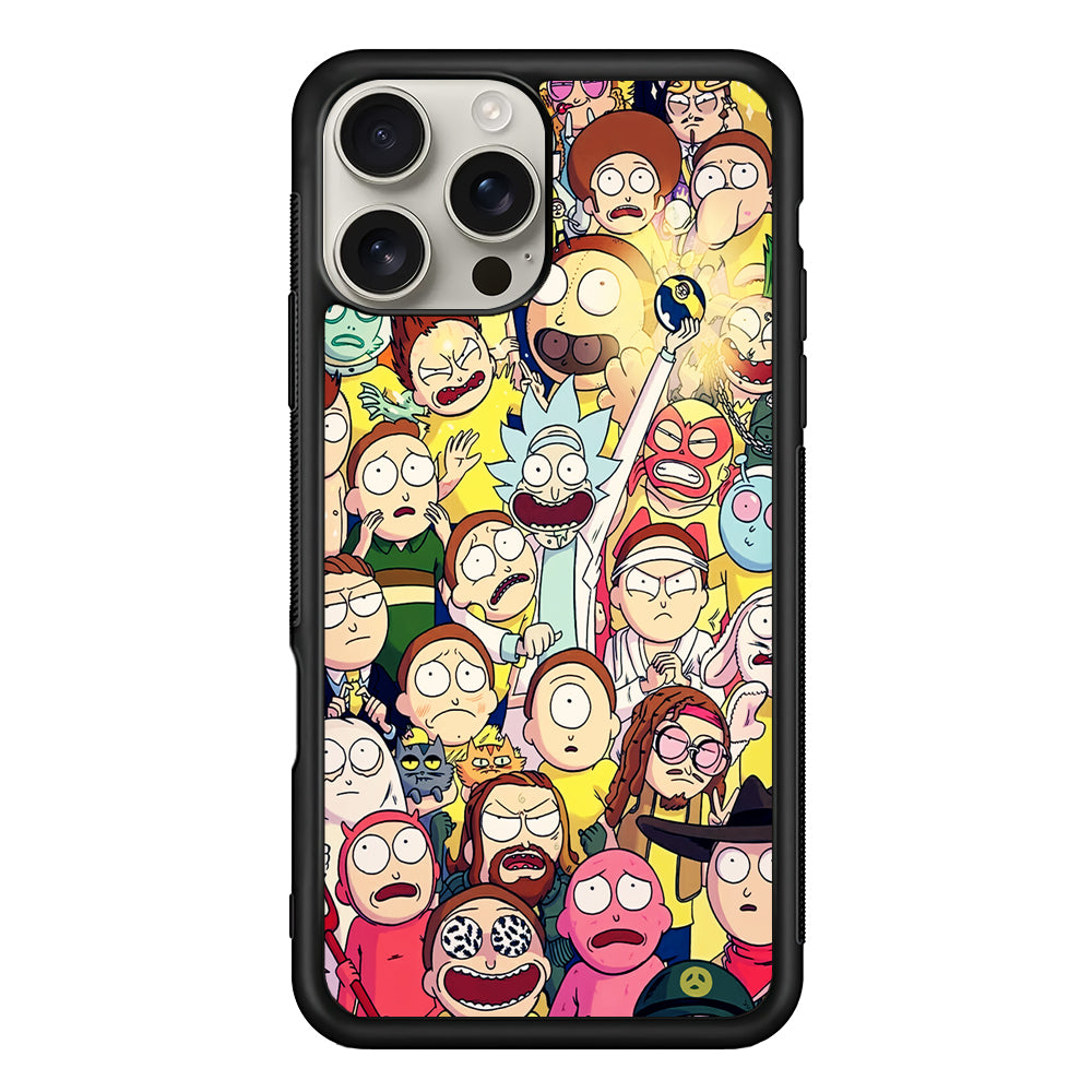 Rick and Morty Aesthetic Cartoon iPhone 16 Pro Max Case | Stylish Protective Case for iPhone 16 Pro Max