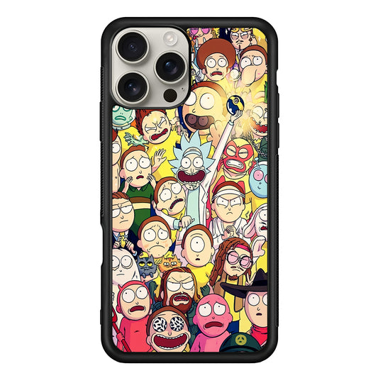 Rick and Morty Aesthetic Cartoon iPhone 16 Pro Max Case | Stylish Protective Case for iPhone 16 Pro Max