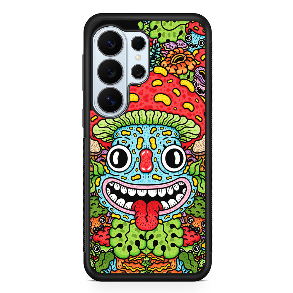 Mushroom Face Doodle Samsung Galaxy S26 Ultra Case | Protective Phone Cover