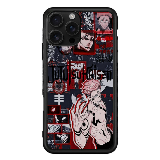 Sukuna Jujutsu Kaisen Aesthetic iPhone 16 Pro Case | Durable Protective Case for iPhone 16 Pro
