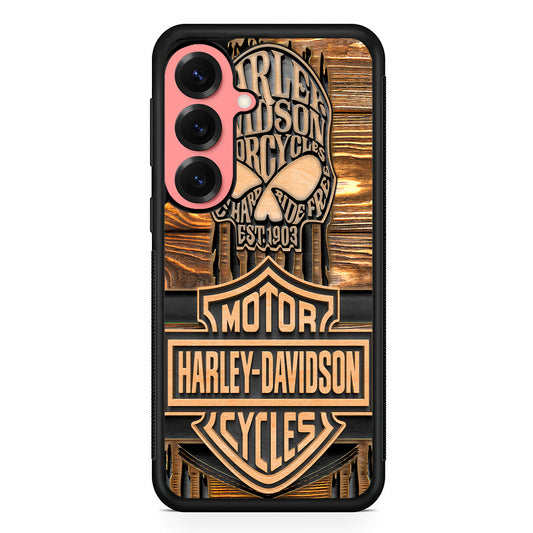 Harley Davidson Wooden Skull Samsung Galaxy S25 Case | Slim Protective Cover for Samsung Galaxy S25