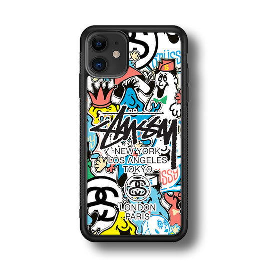 Stussy Doodle Doll iPhone 11 Case | Slim Rubber Case for iPhone 11