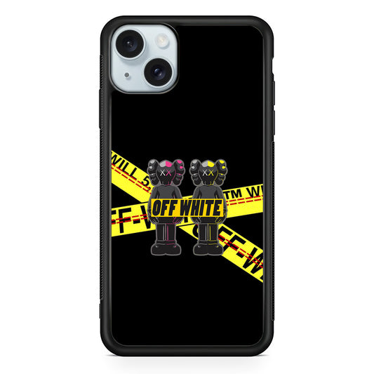 Kaws Twin Off White iPhone 14 Case | Slim Rubber Case for iPhone 14
