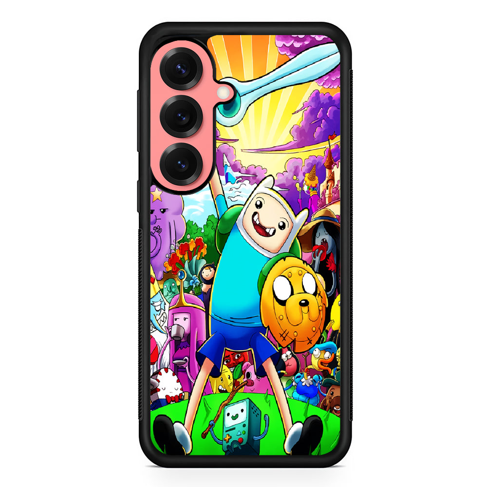 Adventure Time Poster Colorfull Samsung Galaxy S25 Case | Protective Case for Samsung Galaxy S25