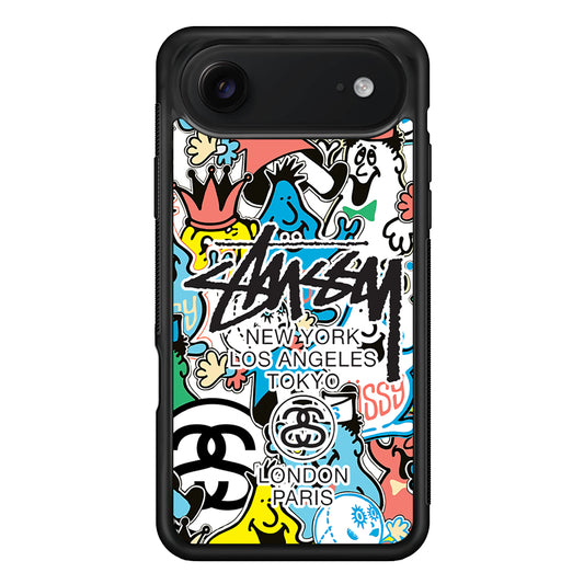 Stussy Doodle Doll iPhone 17 Air Case | Slim Rubber Case for iPhone 17 Air