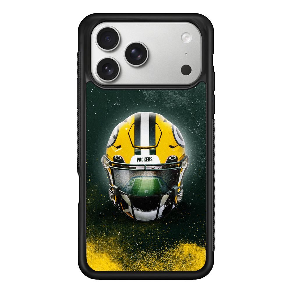 Green Bay Packers Helmet iPhone 17 Pro Case | Slim Rubber Case for iPhone 17 Pro