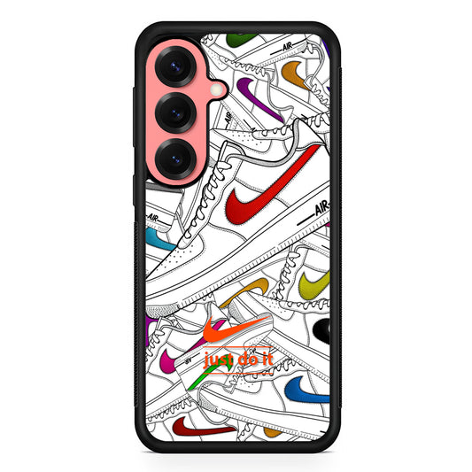 Nike Air White Shoes Pile Samsung Galaxy S25 Case | Slim Protective Cover for Samsung Galaxy S25