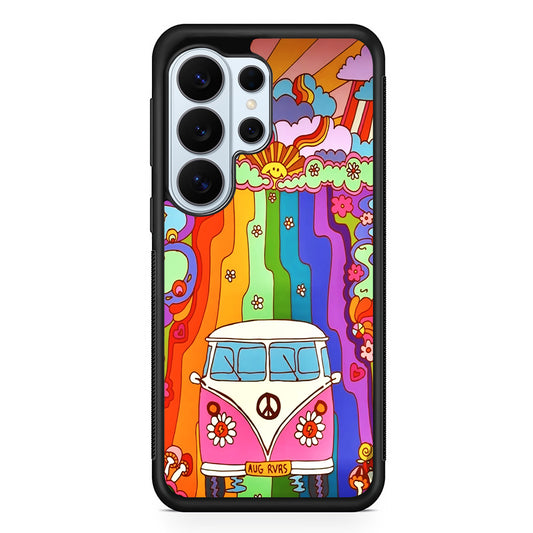 Hippie Aesthetic Rainbow Samsung Galaxy S26 Ultra Case | Protective Phone Cover