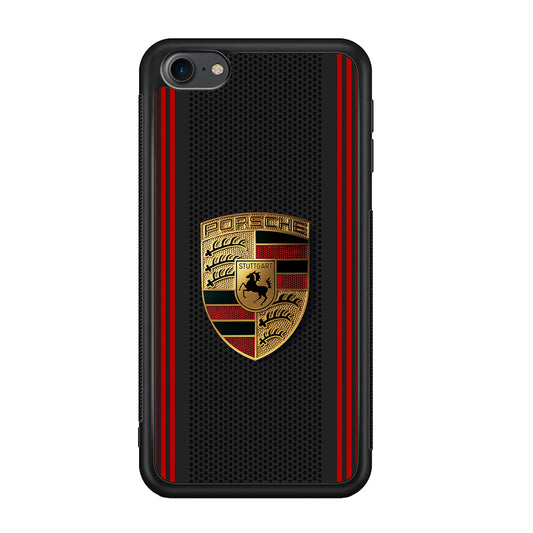 Porsche Gold Emblem iPod Touch 6 Case | Slim Rubber Case for iPod Touch 6