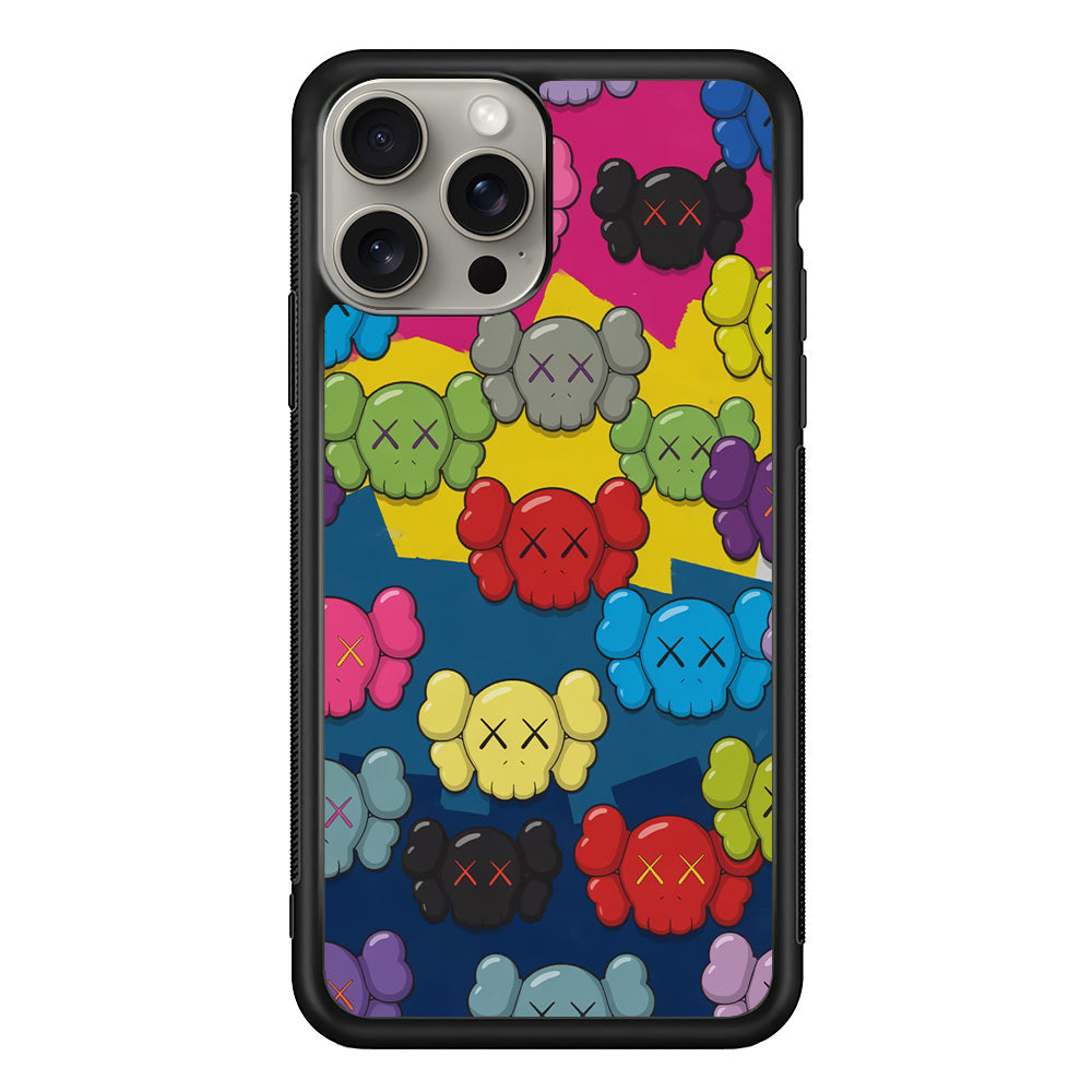 Kaws Pop Parade iPhone 15 Pro Case | Slim Rubber Case for iPhone 15 Pro