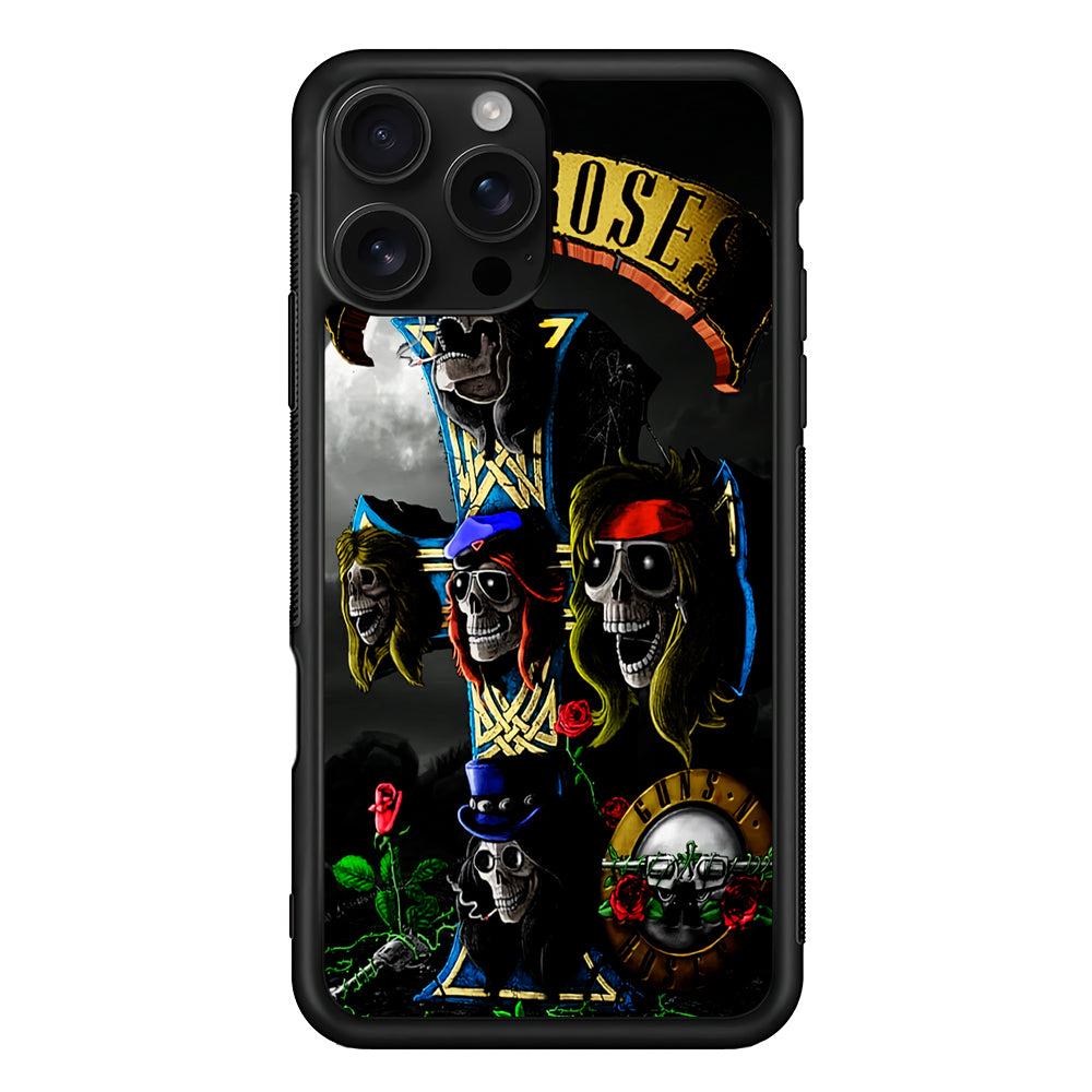 Guns and Roses Music Rock iPhone 16 Pro Case | Durable Protective Case for iPhone 16 Pro