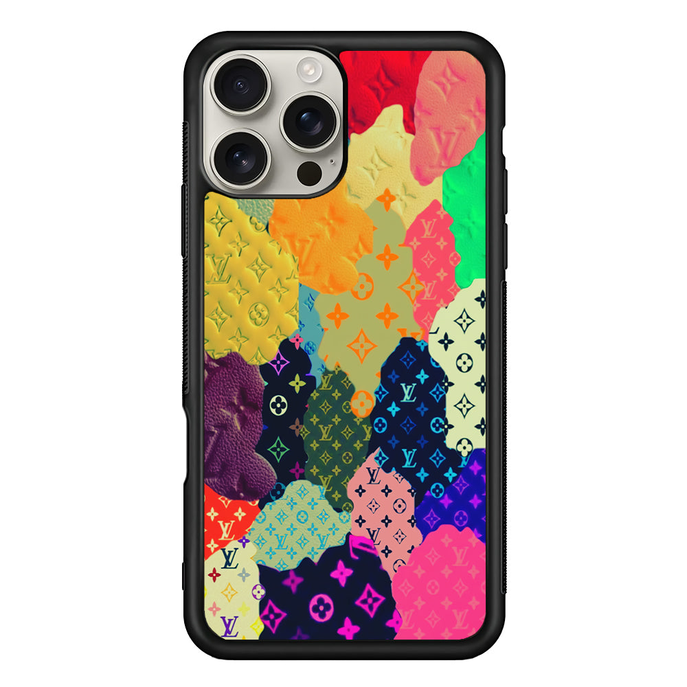 Louis Vuitton Aesthetic Pattern iPhone 16 Pro Max Case | Slim Rubber Case for iPhone 16 Pro Max