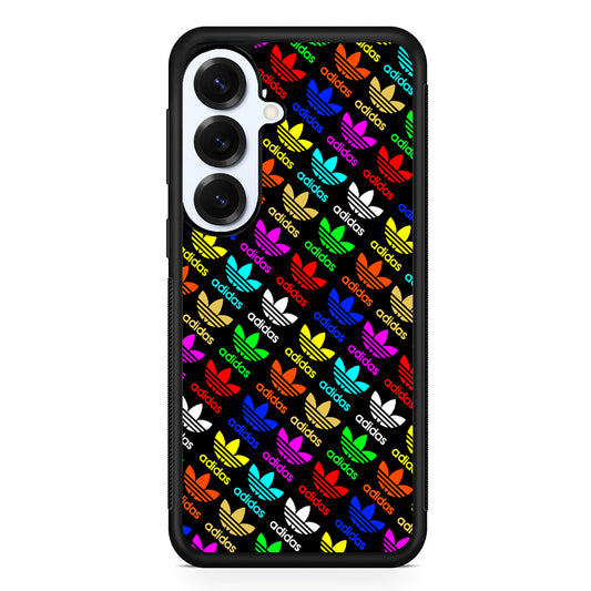 Adidas Logo Colorful Pattern Samsung Galaxy S25 Plus Case | Durable Samsung Galaxy S25 Plus Phone Case