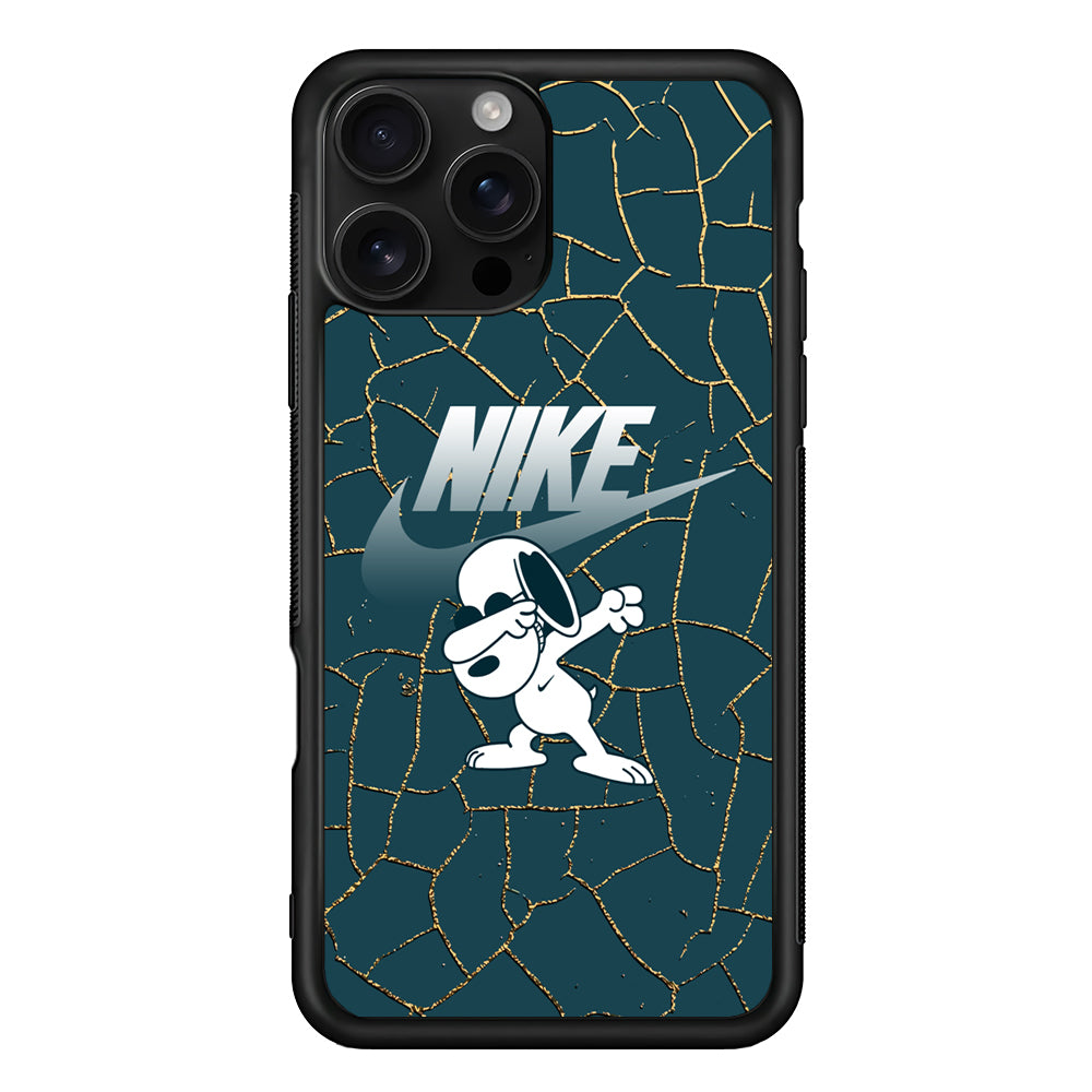 Nike and Snoopy Snoop Dab iPhone 16 Pro Case - Stylish Protective Cover for iPhone 16 Pro