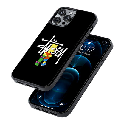 Stussy Simpson Skate 2D Rubber Phone Case | Durable Phone Case