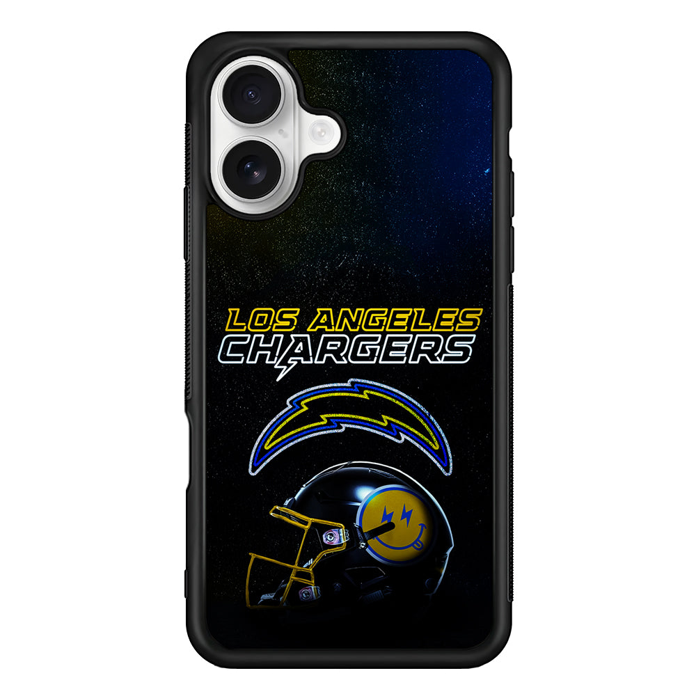 Los Angeles Chargers Helmet iPhone 16 Plus Case | Durable Protective Rubber Cover
