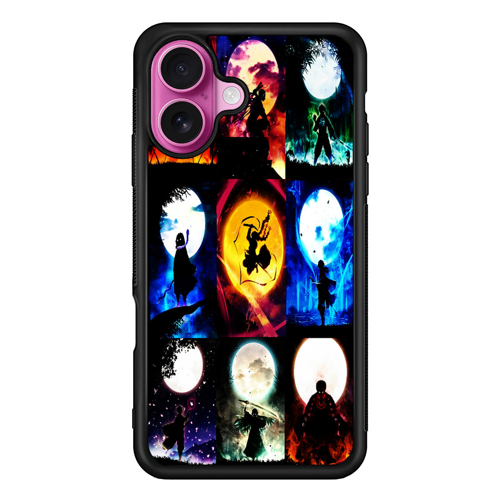 Demon Slayer Character Collage iPhone 17 Case | Slim Protective Rubber Phone Cover