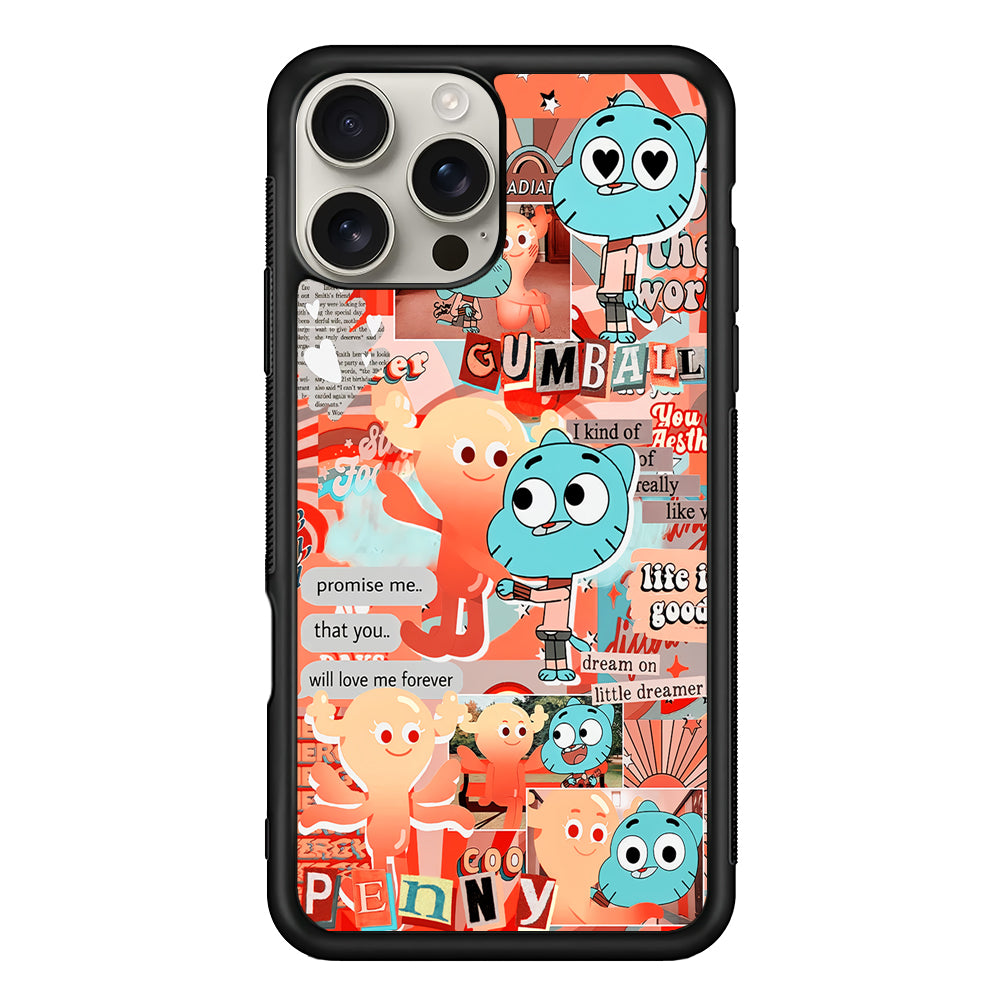 Gumball and Penny Aesthetic iPhone 16 Pro Max Case | Stylish Protective Case for iPhone 16 Pro Max