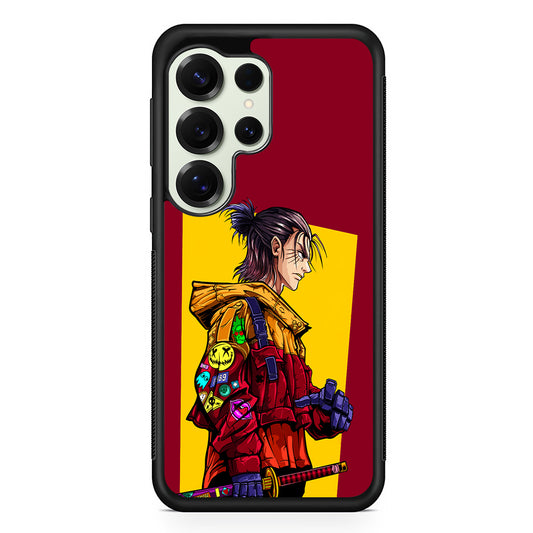 Eren Yeager Hype Samurai Samsung Galaxy S25 Ultra Case | Durable Rubber Case for Samsung Galaxy S25 Ultra