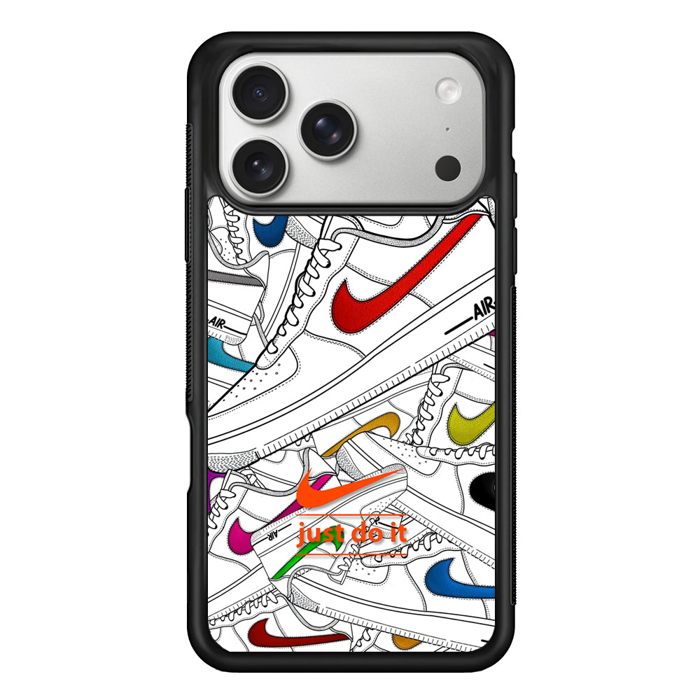 Nike Air White Shoes Pile iPhone 17 Pro Case | Slim Protective Case for iPhone 17 Pro