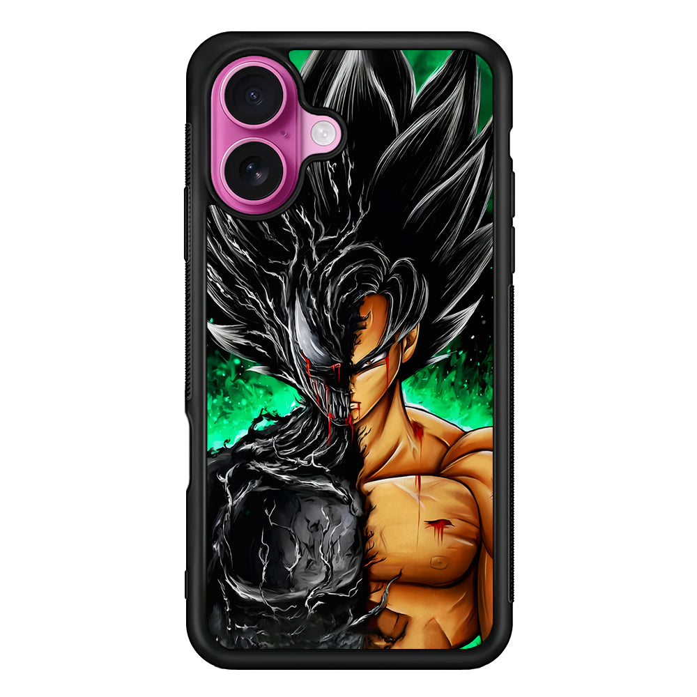 Venom X Goku Fusion iPhone 17 Case | Slim Protective Rubber Phone Cover