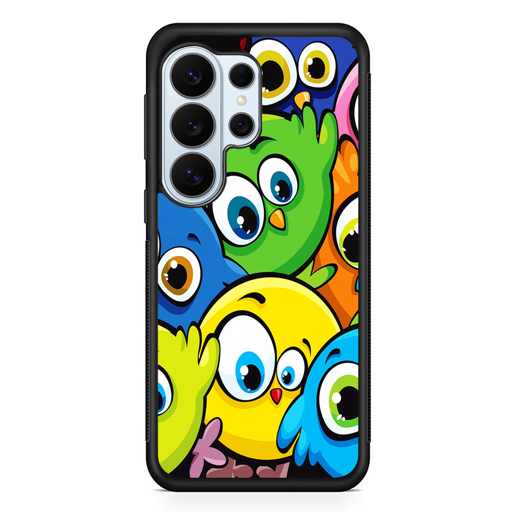 Funny Cartoon Birds Samsung Galaxy S26 Ultra Case | Protective Phone Cover
