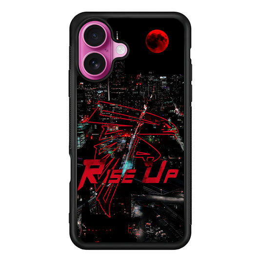 Atlanta Falcons Rise Up iPhone 17 Case | Slim Protective Rubber Phone Cover
