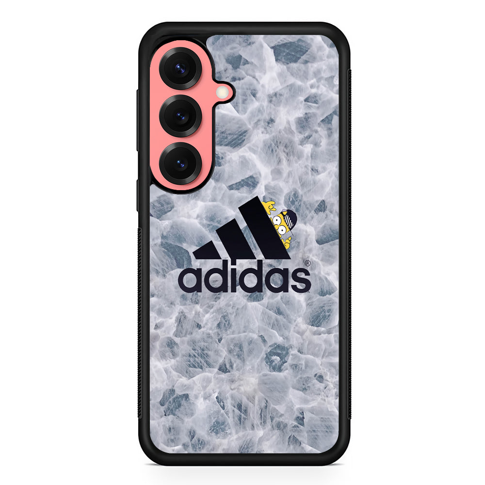 Adidas Logo with Simpson Samsung Galaxy S25 Case | Slim Protective Cover for Samsung Galaxy S25