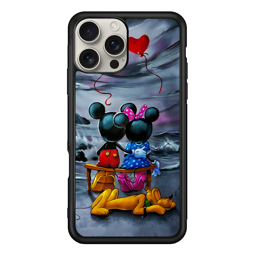 Mickey Minnie on The Beach iPhone 16 Pro Max Case | Stylish Protective Case for iPhone 16 Pro Max