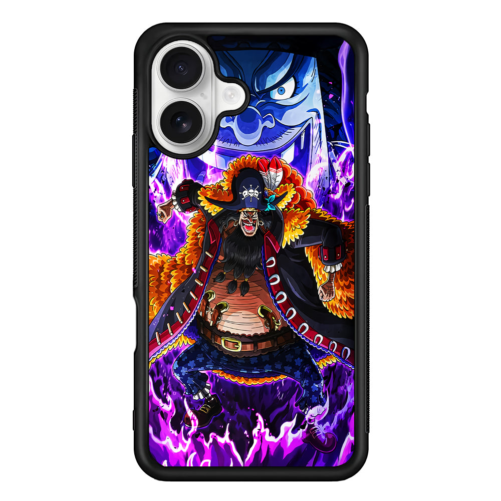 Blackbeard Marshall D Teach One Piece iPhone 16 Plus Case | Durable Protective Rubber Cover