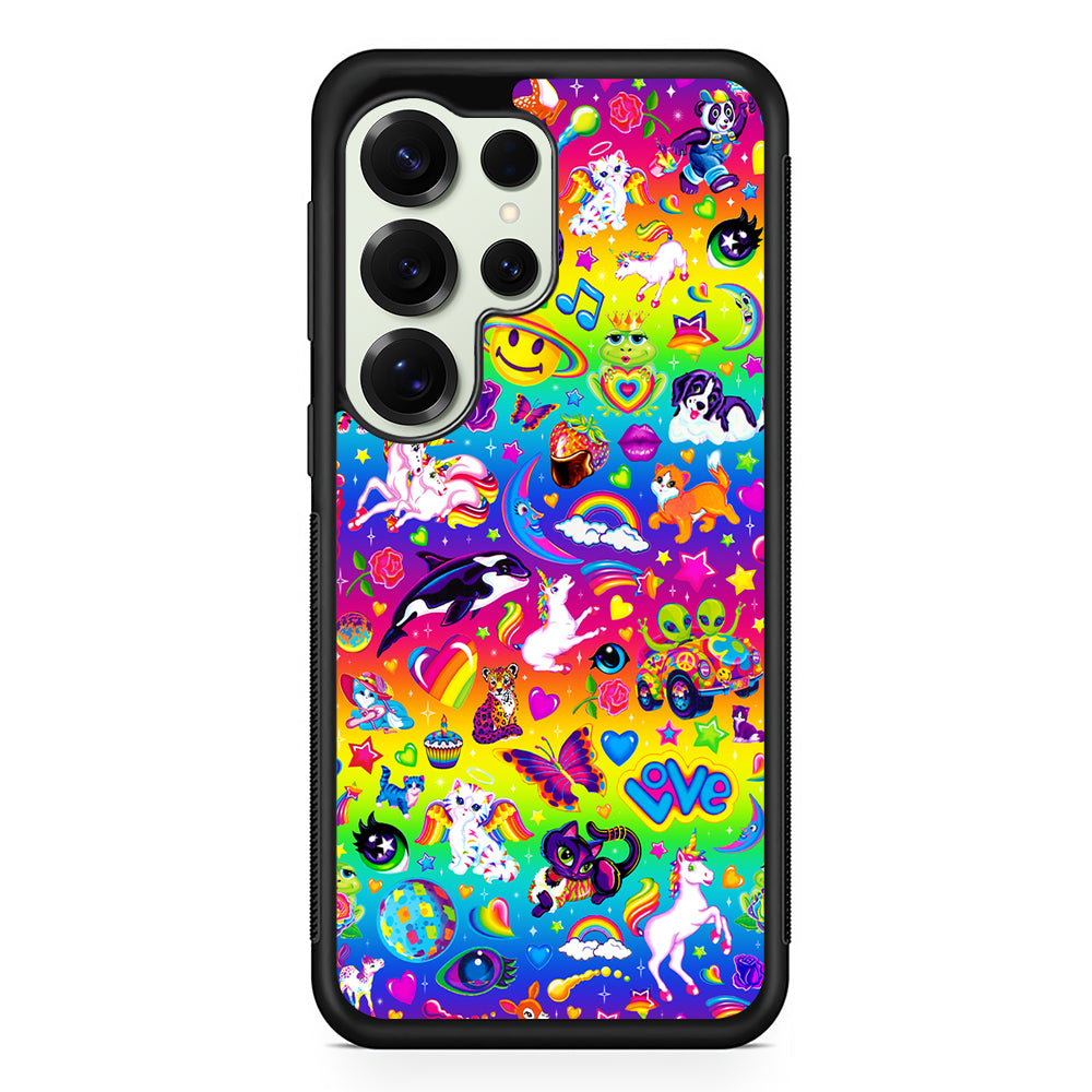 Unicorn Cartoon Rainbow Pattern Samsung Galaxy S25 Ultra Case | Durable Rubber Case for Samsung Galaxy S25 Ultra