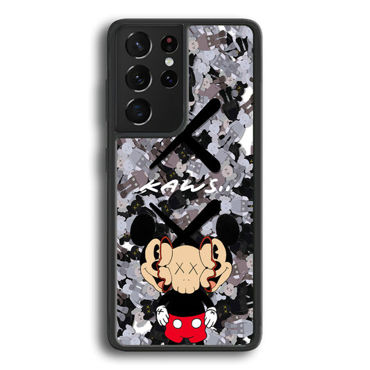 Kaws and Mickey Mask Samsung Galaxy S23 Ultra Case | Slim Rubber Case for Samsung Galaxy S23 Ultra