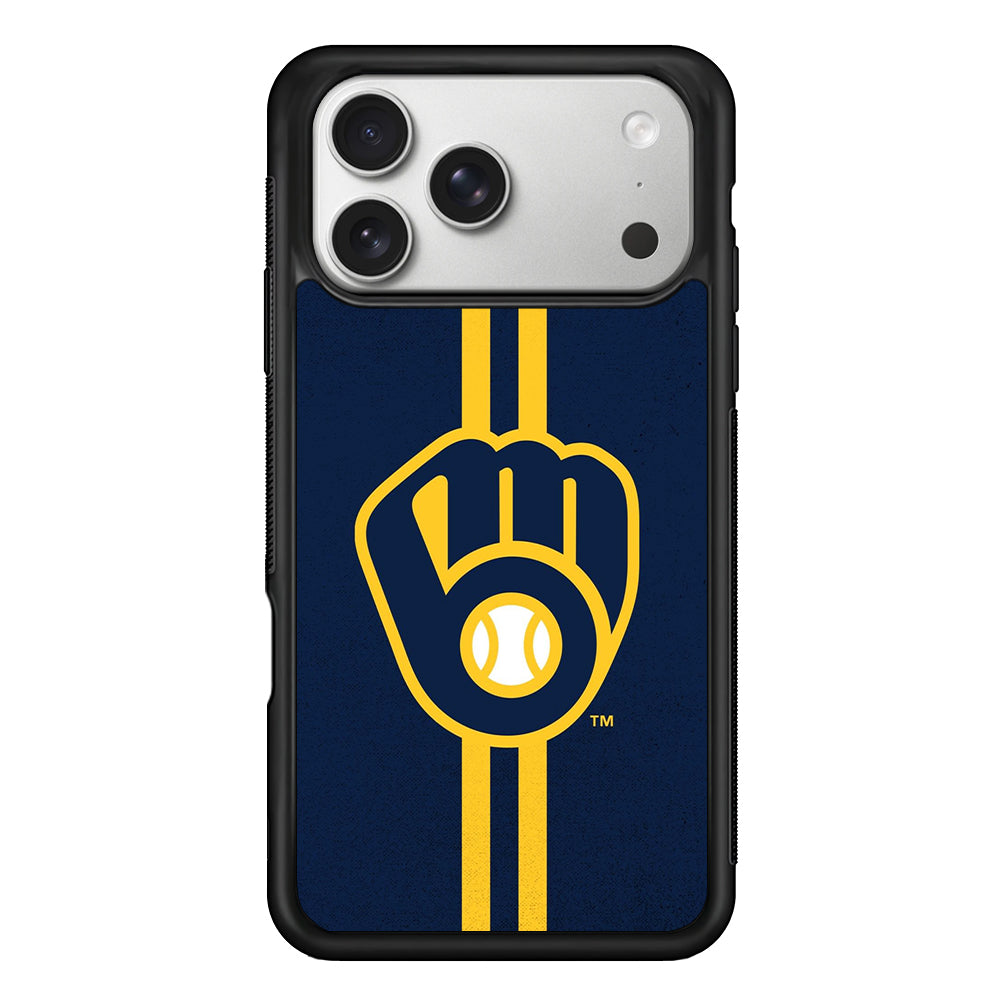 Milwaukee Brewers Logo iPhone 17 Pro Case | Slim Rubber Case for iPhone 17 Pro